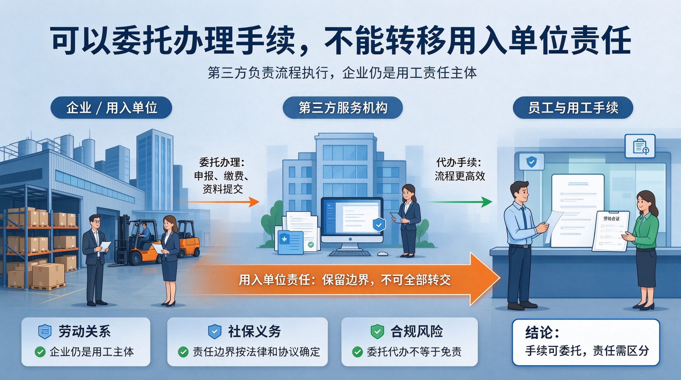 委托第三方缴社保，企业的责任